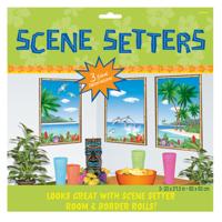 Amscan Wanddecoratie drieluik poster tropical 85 cm set van 3 | 24 stuks - thumbnail