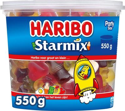 Haribo snoepgoed Star mix, emmer van 550 g