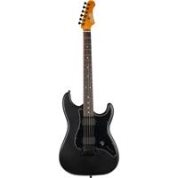 JET Guitars JS-400 Matt Black elektrische gitaar - thumbnail
