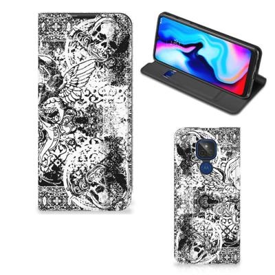 Mobiel BookCase Motorola Moto G9 Play Skulls Angel Mobiel BookCase Motorola Moto G9 Play Skulls Angel
