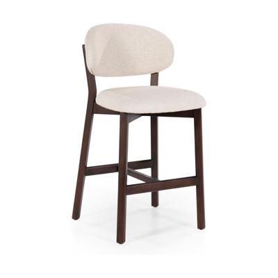 Eleonora Barstoel 'Mikky' kleur Beige/Bruin (zithoogte 69cm)