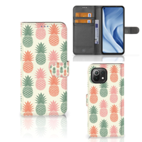 Xiaomi 11 Lite 5G NE | Mi 11 Lite | Book Cover | Ananas | Portemonnee hoesje - thumbnail
