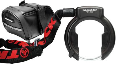 TRELOCK ringslot-set "rs 480 xl" frame lock set rs 480 xl az; zr355