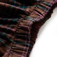 Kinderrok geruit patroon 116 cognackleurig - thumbnail