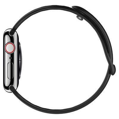 Spigen Silicone Fit Bandje Compatibel met Apple Watch Ultra 2/1 49mm, Serie 10 46mm en Serie 9/8/7/6/5/4/SE 45mm,44mm Strap - Zwart