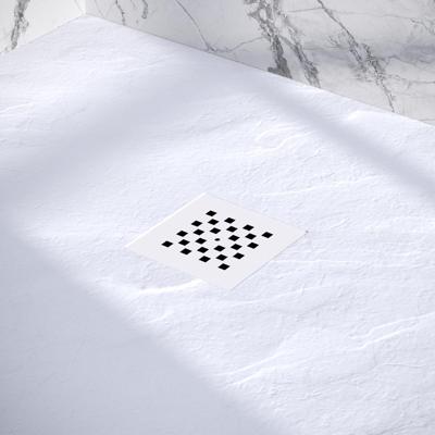 Afvoerrooster Mat Wit t.b.v. Douchebak Relievo Crag Topa