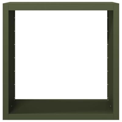 VidaXL Haardhoutrek 100x40x100 cm staal groen