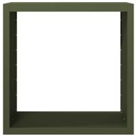 Haardhoutrek 100x40x100 cm staal groen - thumbnail