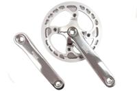 Sturmey Archer 44t Crankstel met Kettingbeschermer - Zilver - thumbnail