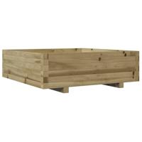 VidaXL Plantenbak 80x80x26,5 cm geïmpregneerd grenenhout - thumbnail