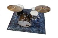 DRUMnBASE VP185-BLU Vintage Persian Blue drum/stage mat 185 x 160 cm - thumbnail