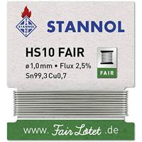 Stannol HS10-Fair Soldeertin Wikkel Sn99,3Cu0,7 ROM1 5 g 1 mm - thumbnail