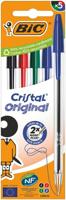 Balpen bic cristal m 5st assorti | 10 stuks - thumbnail