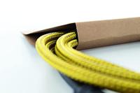 Cordial 14775 Jackplug Instrumenten Aansluitkabel [1x Jackplug male 6,3 mm (mono) - 1x Jackplug male 6,3 mm (mono)] 1.50 m Zwart, Geel Textielmantel - thumbnail