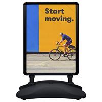 Posterstandaard A1 wateranker aluminiumlegering zwart - thumbnail