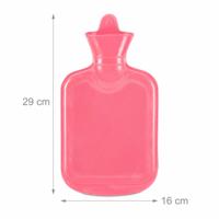 Relaxdays warmwater kruik roze 1 l | 12 stuks - thumbnail