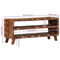 Tv-meubel 105x46x32 cm massief gerecycled hout - thumbnail