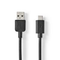 USB 3.1 Cable (Gen2) | USB-C Male - A Male | 1.0 m | Zwart - thumbnail