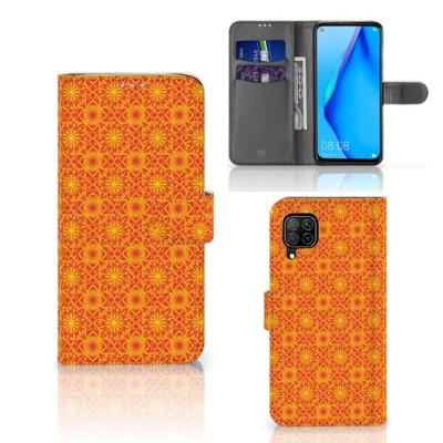 Huawei P40 Lite | Telefoon Hoesje | Batik Oranje Huawei P40 Lite | Telefoon Hoesje | Batik Oranje