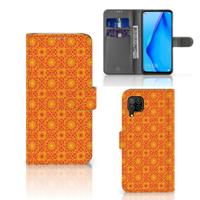 Huawei P40 Lite | Telefoon Hoesje | Batik Oranje - thumbnail