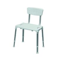 SecuCare douchestoel Quattro met rugleuning Zwart verstelbaar in hoogte - thumbnail