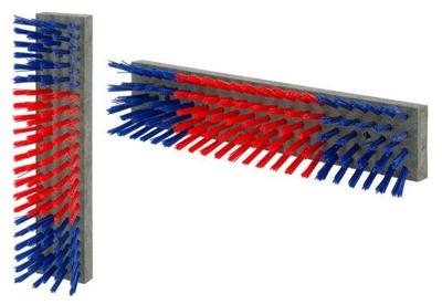 Veeborstel nylon blauwroodblauw 50x10cm