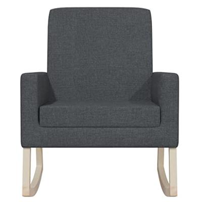 Schommelstoel stof donkergrijs Schommelstoel stof donkergrijs