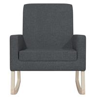 Schommelstoel stof donkergrijs - thumbnail