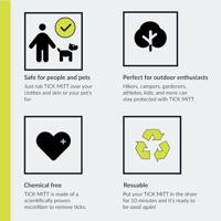 TiCK MiTT Tekenhandschoen Geel 1 stuk(s) - thumbnail