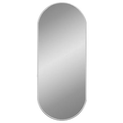 VidaXL Wandspiegel 60x25 cm ovaal zilverkleurig