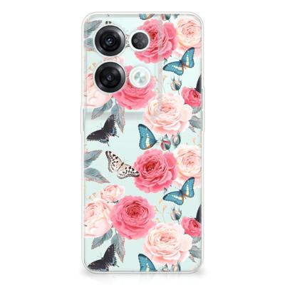 OPPO Reno8 Pro | TPU Case | Butterfly Roses OPPO Reno8 Pro | TPU Case | Butterfly Roses