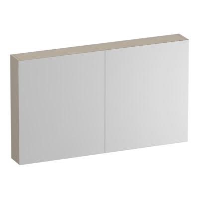 Brauer Impress Deluxe Spiegelkast - 120 cm - met interne en externe Verlichting - 2 Dubbelzijdige Spiegeldeuren - Mat Beige