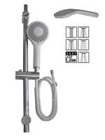 Doucheset Schutte Liana 5 Functies Stang 70 cm Chroom Schütte - thumbnail