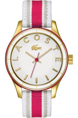 Lacoste horlogeband 2000770 / LC-66-3-44-2449 Leder Multicolor 18mm + wit stiksel Lacoste horlogeband 2000770 / LC-66-3-44-2449 Leder Multicolor 18mm + wit stiksel