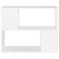 Tv-meubel 80x24x63 cm spaanplaat wit - thumbnail