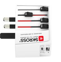 Skross USB-A + USB-C Wereldstekker Wit - thumbnail