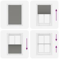 Pliss rolgordijn 85x150 cm stofbreedte 84,4 cm antraciet - thumbnail