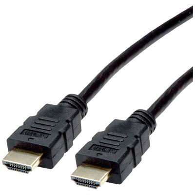 ROLINE HDMI High Speed kabel met Ethernet, TPE, zwart, 7,5 m