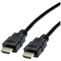 ROLINE HDMI High Speed kabel met Ethernet, TPE, zwart, 7,5 m - thumbnail