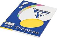 Zonnegeel A4 papier 160 gram 50 vel Clairefontaine Trophée - thumbnail