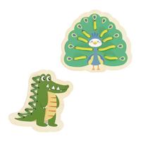 Classic World world rijgpuzzel jungle, 10dlg. - thumbnail