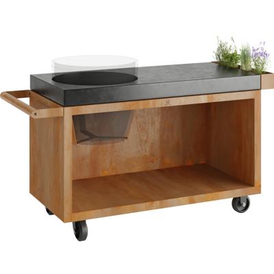 OFYR | Kamado Table Corten 135 PRO | Concrete BGE