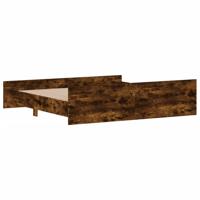Bedframe met hoofd- en voeteneinde gerookt eiken 180x200 cm - thumbnail