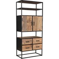 Sohome Opbergkast Georgia Riverwood en staal - Bruin - thumbnail