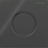 Bedieningsplaat Geberit Type 01 Pneumatisch Sqaure Ronde Knop Git Zwart - thumbnail