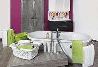 Rotho flowers wasmand 50l cool grey - thumbnail