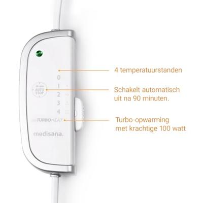 Medisana HP 630 Rugverwarmer 100 W Grijs