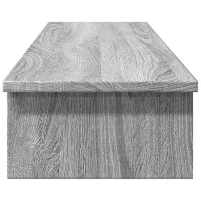 VidaXL Monitorstandaard 100x27x15 cm bewerkt hout grijs sonoma eiken