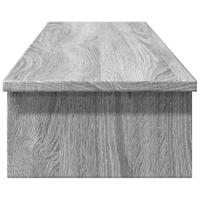VidaXL Monitorstandaard 100x27x15 cm bewerkt hout grijs sonoma eiken - thumbnail