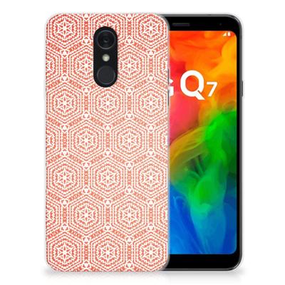 LG Q7 | TPU bumper | Pattern Orange